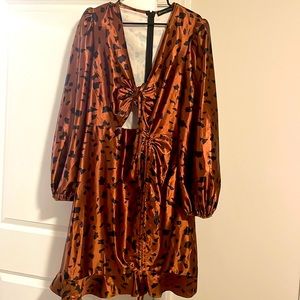 Fashion to figure size 2 leopard mini dress never used . Beautiful dress